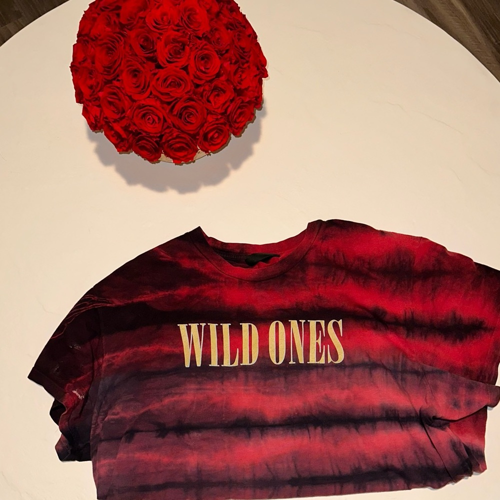 Amiri Red Tie-Dye 'Wild Ones' T-Shirt